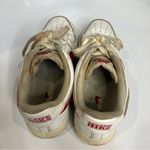 Nike Air Force 1 sneakers white red casual collegiate women’s size 7.5 Photo 4