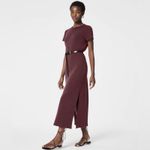 Spanx NWT  AirEssentials Mulberry Wine Maxi T-Shirt Dress Photo 2