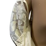 Just Ginger Cream Lace Overlay Skater Exposed Zipper Sleeveless Mini Dress M White Size undefined Photo 7