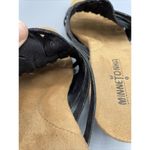 Minnetonka  Black Strappy Wedge Slip On Sandals Womens‎ 8 Photo 3