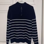 Amazon Striped Sweater Quarter Zip  Photo 0