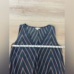 Max Studio  Chevron Striped Sleeveless Blouse 💙❤️ Photo 2