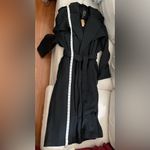 SKIMS  NWT Boyfriend Fleece Trench Coat Onyx Size S Oversized Photo 8