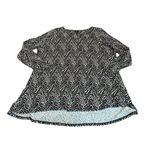 3/$15 INTRO zebra print high low top Black Size 2X Photo 1