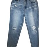 No Boundaries  Jeans Juniors Sz 11 High Rise Distressed Light Wash Stretch Ankle Photo 11