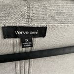 Verve Ami Women Gray Cardigan Open Front Long Sleeve Stretch Photo 3