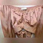 O. Vianca  Women’s Long Sleeves Ruched Wrap‎ Cropped Top Size M Photo 2