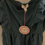 Umgee : Denim Blue Peasant style dress with ruffles & puff sleeves- Large Photo 2