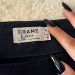 Frame  Dark Blue Bow Cold Shoulder Cotton Blouse‎ Size Medium Photo 4