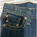 Y2K Frankie B Jeans Size 4, Inseam: 32 inches. Bootcut, Studded Blue Photo 12