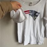PINK - Victoria's Secret  NFL New England Patriots Glitter Logo White Tee Womens M Photo 2
