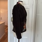 Vintage Y2K corduroy chocolate brown embroidered blazer Size M Photo 8