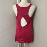 Nanette Lepore Hot Pink Sporty Racerback Keyhole Activewear Tank Top No Size Photo 1