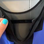 Parker NWOT  Silk Cobalt & Black Dress with Sheer Detail Size XS Photo 2