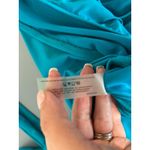 Spanx swim suit one piece size 18 turquoise front ruching adjustable halter Photo 7