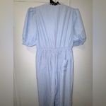NWT Mable Blue Gingham Jumpsuit with Cinched Waist Small fits US 6/8 Photo 3