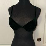 VTG DARK GREEN VELVET PUSH UP BRA Size undefined Photo 1