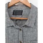Reformation  Linen Houndstooth Button Down Shirt Top Size XL Photo 2