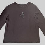 True Craft Juniors Black Long Sleeve Graphic T-Shirt Photo 1