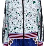 Adidas  x Mary Katrantzou Athlete-Motif Track Jacket-Blue ($240) ULTRA RARE Photo 2