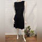St. John  Couture by Marie Gray Sequin Knit Elegant Black Sleeveless Dress Photo 6