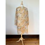 Emma & Grace Floral Long Sleeve Sheer Open Front Kimono Duster Photo 5