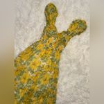 Free People NWOT  Sundrenched Floral Tiered Maxi Yellow combo Sundress Sz S Photo 7