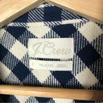 J.Crew  Relaxed Fit Shirt Jacket Dark Blue Buffalo Plaid 2 Photo 3