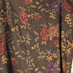 Eddie Bauer NWOT Brown Floral Silk Blend Maxi Skirt 16 Fall Thanksgiving Photo 3