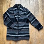 Arizona Jeans y2k  Co. Wool Striped Black and Gray Cardigan Medium Photo 0