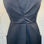 Adam Lippes Sheath‎ Dress Straight Sleeveless Pencil Wool Cashmere Black Size 0 Photo 3