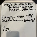 Barbizon Slip/Dress Black Fabulously designed 1940s 1950s Dark Whimsy Goth XS Photo 11