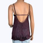 Victoria's Secret Victoria’s Secret Very Sexy Burnout Velvet Babydoll Camisole M Purple Silk Blend Photo 3