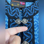 Windfjord 100% Pure New Wool Sweater Jacket Women's XS Blue Photo 2