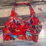 Victoria's Secret Vibrant Red and Blue Victoria Secret Date Push Up racerback bralette Photo 1