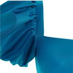 Agua by Agua Bendita Calista Puff Sleeve Bikini Top Blue Size M Photo 2