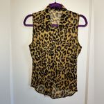 Edge  Leopard print button down blouse Photo 2
