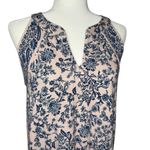 J Jill Maxi Dress S Floral Cottagecore Beachy Henley Jersey Stretch Knit Pockets Photo 2