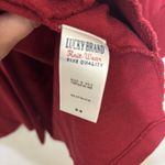 Lucky Brand  Red Asymmetrical Knit Cardigan Jacket Women’s Medium Photo 3