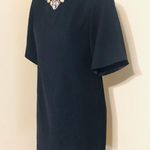 Blaque Label Shift Dress Jeweled Neckline in Black Photo 2