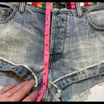 Free People  Eliot Baja Embroidered Belt Cheeky Cut-offs Denim Shorts A166 Photo 7