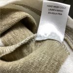 Ellison  Beige and White Striped 3/4 Shirt Dress Photo 4