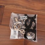 ASOS DESIGN Leopard Print Rib Knot Crop Bikini Top US 4 Brown Size 8 Photo 6