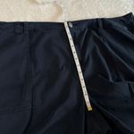 Lane Bryant  Casual Shorts Womens 28 Navy Flat Front Pockets High Waisted Lyocell Photo 6