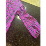 Trina Turk Trina‎ Turk Dress Sz 2 Women's Pink Black Silk Sheath Elegant Work Church Shirt Photo 7