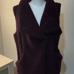 Calvin Klein Sherpa Maroon Cozy Soft Vest. Large Photo 0