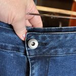 Bloomchic  High Rise Distressed Blue Cropped Double Raw Hem Jeans Size 18 Photo 2