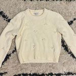 Madewell Antique Cream Dotted Bubble Pullover Sweater Photo 9