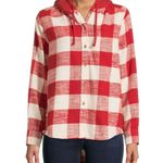 Time & Tru Women’s Hooded Flannel Photo 0