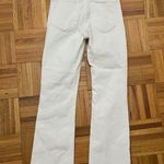 ZARA Midrise White Cropped Flare Jeans 00 Photo 2